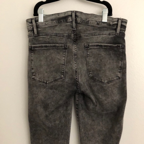 Frame EUC Denim Women Skinny Jeans Acid Gray 27 - Picture 3 of 5